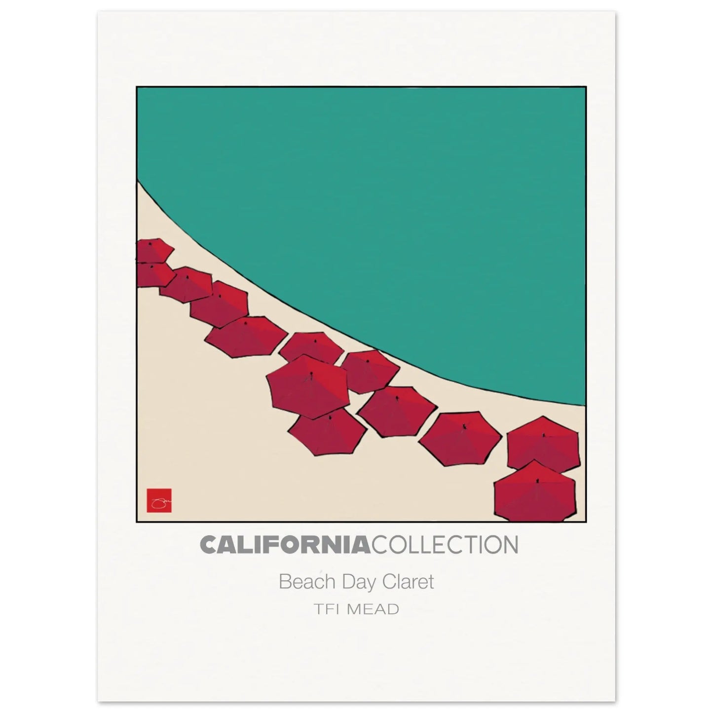 Beach Day Claret by TFIMEAD Mead Design Gallery
