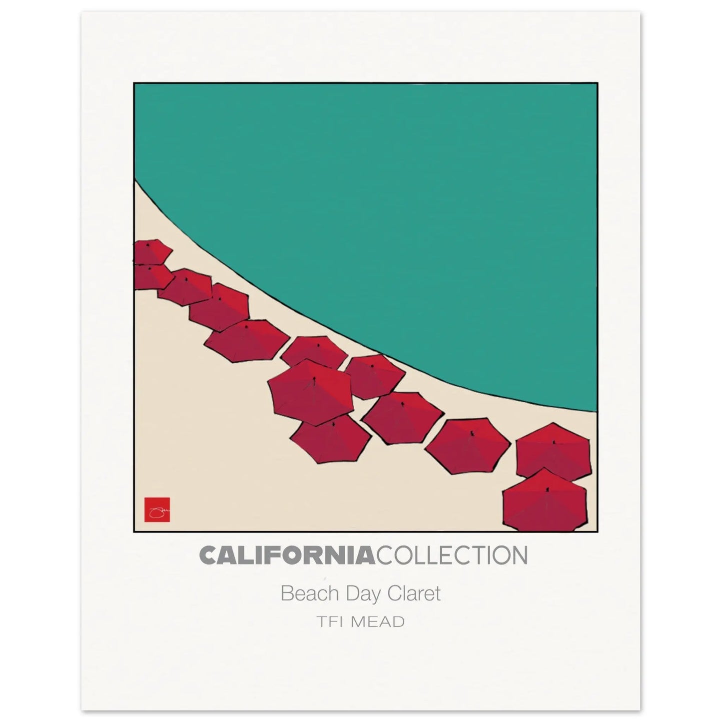 Beach Day Claret by TFIMEAD Mead Design Gallery