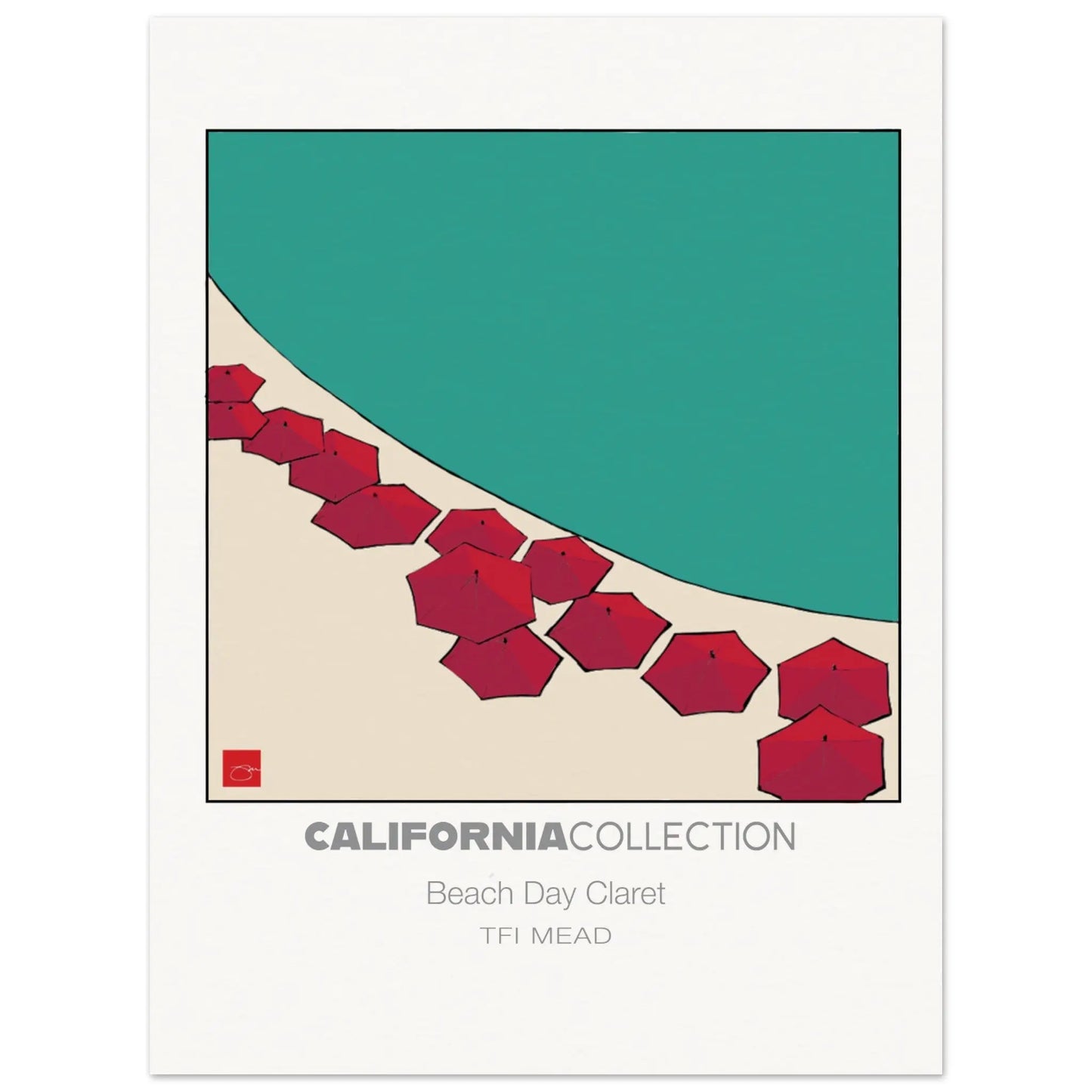 Beach Day Claret by TFIMEAD Mead Design Gallery